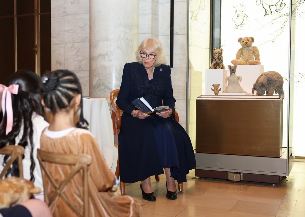 Queen Camilla reads to children during visit to NYC 2026